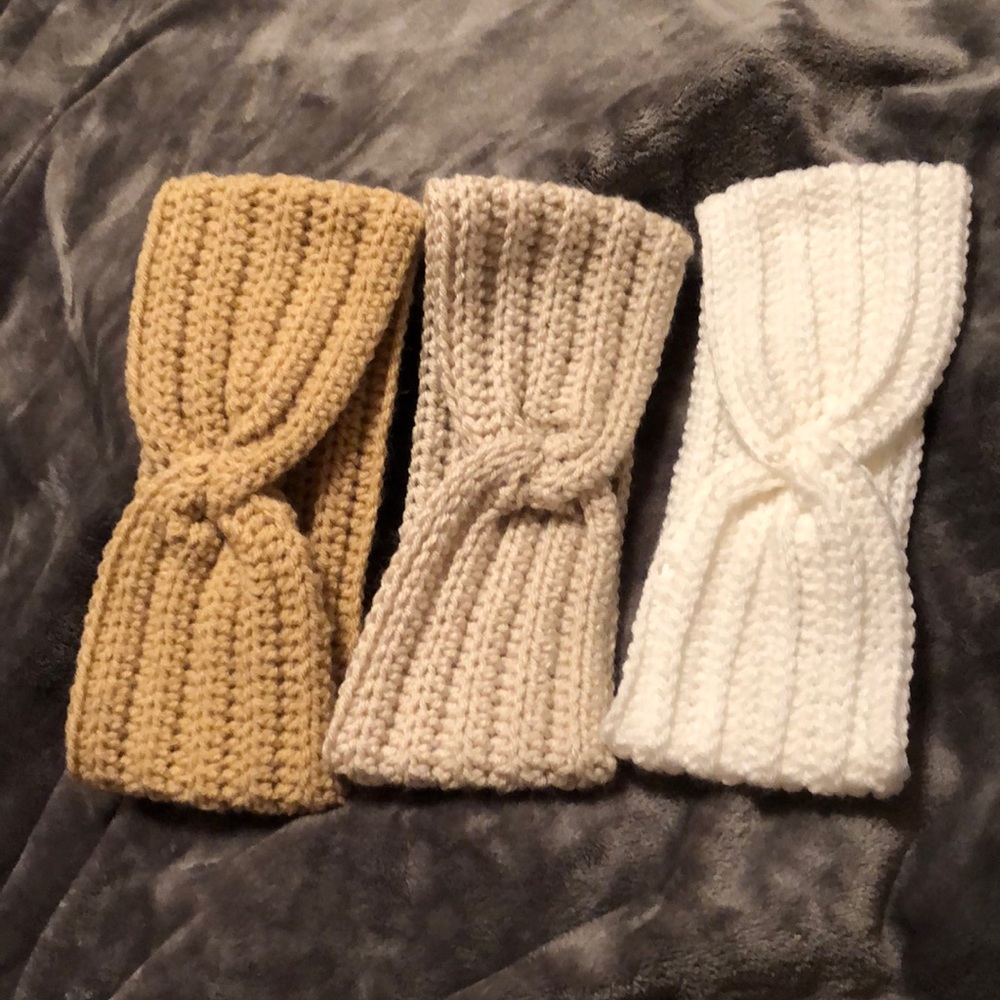 Home made crochet headbands
